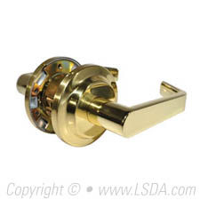 LSDA G2 Passage Lever Less Latch Bright Brass