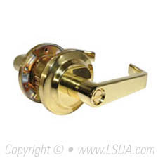 LSDA G2 Privacy Lever Less Latch Bright Brass