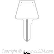 LSDA Key Brass 1045 American PTKB1