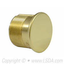 LSDA Dummy Mortise Cylinder 1" Bright Brass