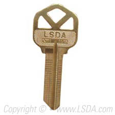 LSDA Key Brass 1176 Kwikset