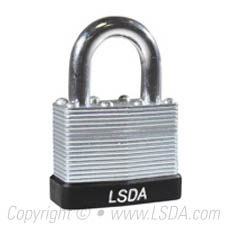 LSDA Padlock Laminated 1-3/4" Body 15/16"Shackle - KA FE0374