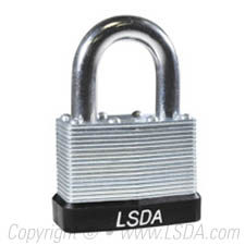 LSDA Padlock Laminated 2" Body 1-1/8"Shackle - KD