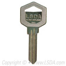 LSDA Key Restricted LSA Kwy 6-Pin Locksmith Only