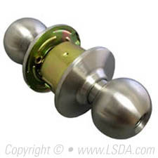 LSDA G2 Entry Ball Knob Less Latch & Core, Bright Chrome