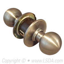 LSDA G2 Passage Knob Ball Less Latch Antique Brass