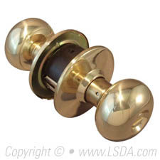 LSDA G2 Privacy Knob Plymouth Less Latch Bright Brass