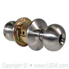 LSDA G2 Storeroom Plymouth Knob Less Latch & Core, Stainless Steel