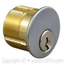 LSDA Mortise Cylinder 1" AR1 Satin Chrome