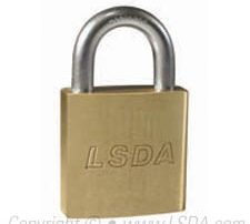 LSDA Padlock Rekeyable Non Key Retaining SC1 Keyway