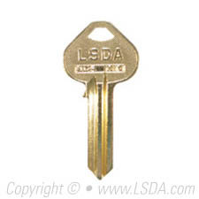 LSDA Key Brass 1011D1 Russwin