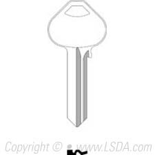 LSDA Key Brass A1011D1 Russwin