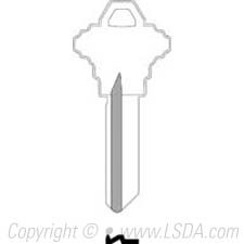 LSDA Key Brass 1145A Schlage