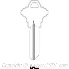 LSDA Key Brass A1145E Schlage