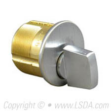 LSDA Thumbturn Mortise Cylinder 1" Satin Chrome