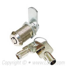 LSDA 1-1/2" Cam Lock Tubular Key Bright Nickel - KA56812