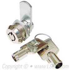 LSDA 3/8" Cam Lock Tubular Key Bright Nickel - KA56804