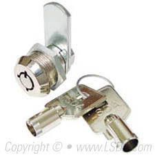 LSDA 3/8" Cam Lock Tubular Key Bright Nickel - KA56800