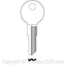 LSDA Key Brass O1122AR Yale