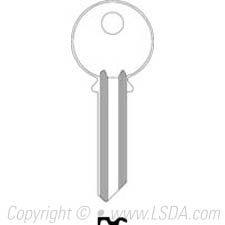 LSDA Key Brass 999A Yale