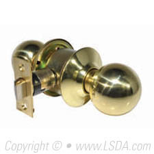 LSDA G3 Passage Ball Knob Bright Brass