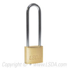 LSDA Padlock Solid Brass 30mm Body 2-1/2" Shackle - KA701