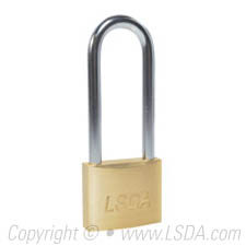 LSDA Padlock Solid Brass 40mm Body 2-1/2" Shackle - KA800