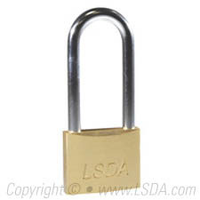 LSDA Padlock Solid Brass 45mm Body 2-1/2" Shackle - KA850