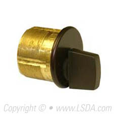LSDA Thumbturn Mortise Cylinder 1-1/4" Dark Bronze