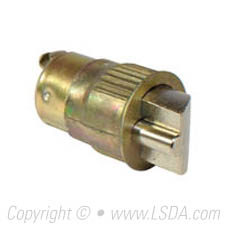 LSDA G2 RFL Deadlatch 2-3/8" f/ L100 Series Drive In Bright Brass - Replacement Latch