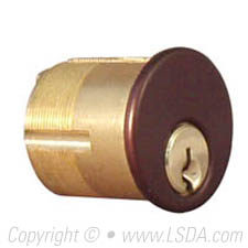 LSDA Mortise Cylinder 1-1/8" LA Dark Bronze