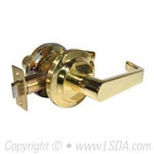 LSDA G2 Passage Lever 2-3/4" Bright Brass
