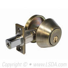 LSDA G3 20 Series Deadbolt Single Cyl. KW1 Antique Brass
