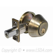 LSDA G3 20 Series Deadbolt Single Cyl. WR5 Antique Brass