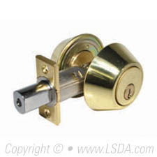 LSDA G3 20 Series Deadbolt Double Cyl. KW1 Bright Brass