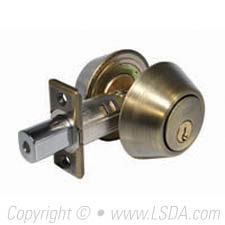 LSDA G3 20 Series Deadbolt Double Cyl. KW1 Antique Brass