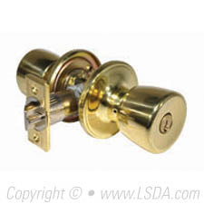 LSDA G3 Entry Tulip Knob Tubular WR5 Bright Brass