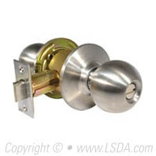 LSDA G2 Privacy Knob Ball UL 3-Hour Rated 2-3/4" Stainless Steel
