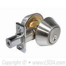 Brass LSDA Premium Residential Double Cylinder Deadbolt 25 3 S K4 Key way SC1 