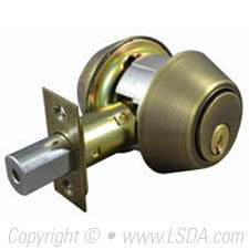 LSDA G2 220 Series Deadbolt Double Cyl. SC4 Adj UL Antique Brass