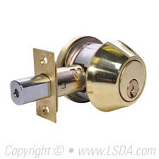 LSDA G2 220 Series Deadbolt Single Cyl. SC4 Adj UL Millennium Brass