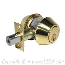 LSDA G2 220 Series Deadbolt Double Cyl. SC4 Adj UL Millennium Brass