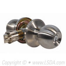 LSDA G3 Entry Ball Knob Tubular SC1 Stainless Steel