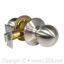LSDA G2 Passage Knob Ball UL 3-Hour Rated 2-3/4" Stainless Steel