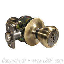 LSDA G3 Entry Lever KW1 2-Way Latch Antique Brass