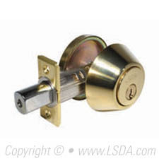 LSDA G3 20 Series Deadbolt Single Cyl. SC1 Adj UL Millennium Brass