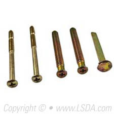 LSDA 2-1/4" Screw Pack f/ Single Cylinder Deadbolt f/ 220 Bright Brass (Copy)