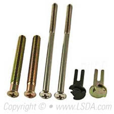 LSDA 2-1/4" Screw Pack f/ Double Cylinder Deadbolt f/ 220 Stainless Steel