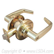 LSDA G1 Privacy Lever Bright Brass