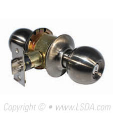 LSDA G3 Entry Ball Knob KW1 Antique Nickel